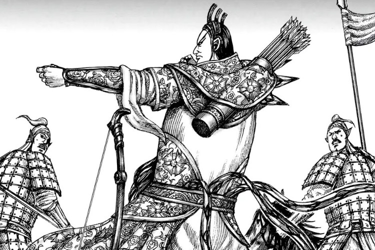 Ler Manga Kingdom Capítulo 860 Scan PT BR Sougen Desafia O Melhor Arqueiro Da China